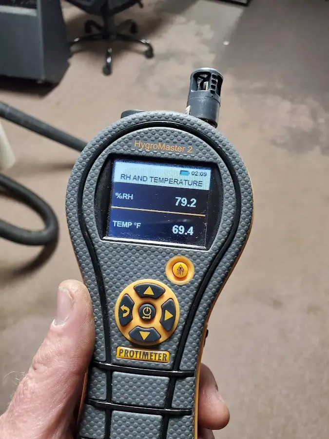 Moisture meter humidity assessment for Fire & Smoke Damage Restoration in North Middleton